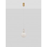 Lampa Wisząca Szklana Kula Glamour Grap LED - Decolab24