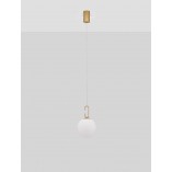 Lampa Wisząca Szklana Kula Glamour Grap LED - Decolab24
