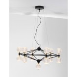 Lampa Wisząca Glamour Alice | 13 Kule Szklane LED | Decolab24