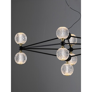 Lampa Wisząca Alice: Glamour, Szkło, LED - Decolab24