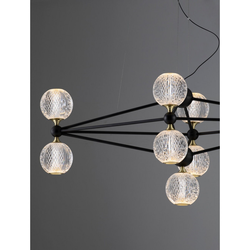 Lampa Wisząca Alice: Glamour, Szkło, LED - Decolab24