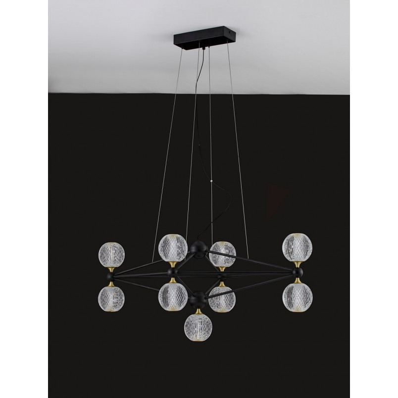 Lampa Wisząca Alice: Glamour, Szkło, LED - Decolab24
