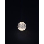 Lampa wisząca Jewels: Szklana kula, złoto, LED - Decolab24