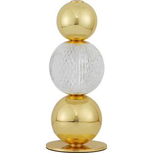Lampa stołowa glamour Conti LED złota - Decolab24
