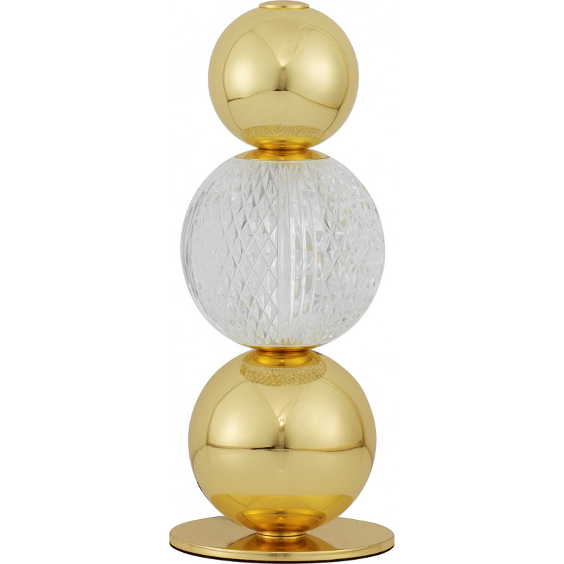 Lampa stołowa glamour Conti LED złota - Decolab24