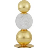 Lampa stołowa glamour Conti LED złota - Decolab24