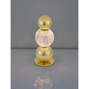 Lampa stołowa glamour Conti LED złota - Decolab24