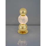 Lampa stołowa glamour Conti LED złota - Decolab24