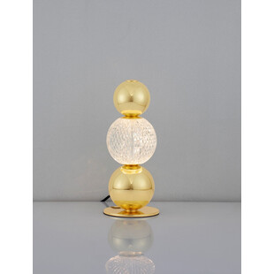 Lampa stołowa glamour Conti LED złota - Decolab24