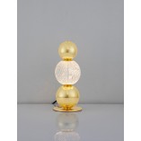 Lampa stołowa glamour Conti LED złota - Decolab24