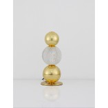 Lampa stołowa glamour Conti LED złota - Decolab24