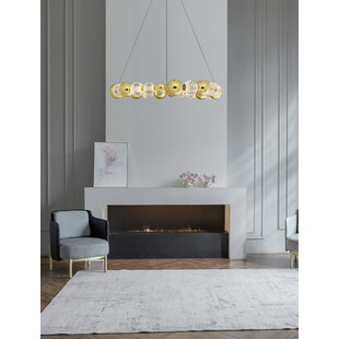 Lampa wisząca Conti - Złote kule, LED, Glamour | Decolab24