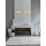 Lampa wisząca Conti - Złote kule, LED, Glamour | Decolab24