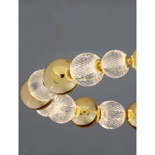 Lampa wisząca Conti - Złote kule, LED, Glamour | Decolab24