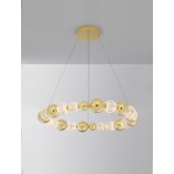 Lampa wisząca Conti - Złote kule, LED, Glamour | Decolab24