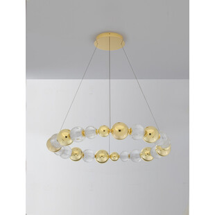 Lampa wisząca Conti - Złote kule, LED, Glamour | Decolab24