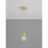 Lampa wisząca Conti LED złota - Glamour i elegancja | Decolab24