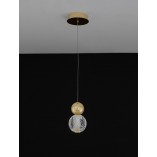 Lampa wisząca Conti LED złota - Glamour i elegancja | Decolab24