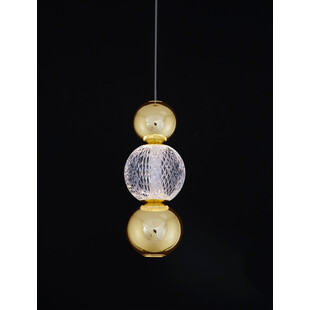 Lampa wisząca Conti LED złota - Glamour | Decolab24