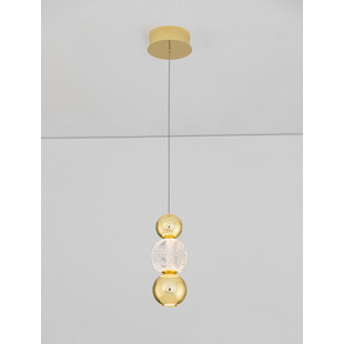 Lampa wisząca Conti LED złota - Glamour | Decolab24