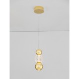 Lampa wisząca Conti LED złota - Glamour | Decolab24