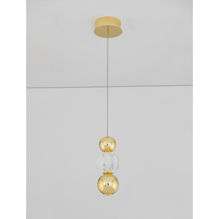 Lampa wisząca Conti LED złota - Glamour | Decolab24