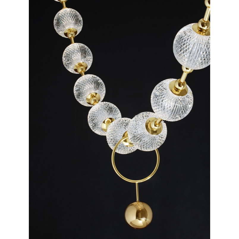 Lampa Wisząca Jewels: Złote Kule, LED | Decolab24