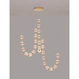 Lampa wisząca Jewels - Złote kule, LED | Decolab24