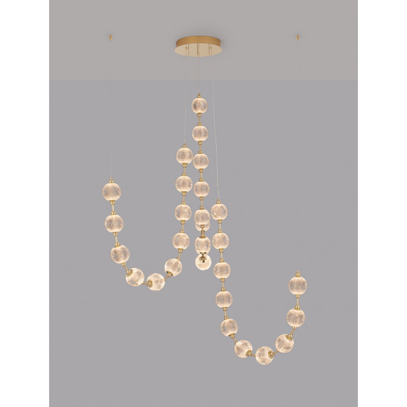 Lampa wisząca Jewels - Złote kule, LED | Decolab24
