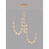 Lampa wisząca Jewels - Złote kule, LED | Decolab24