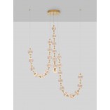 Lampa wisząca Jewels - Złote kule, LED | Decolab24