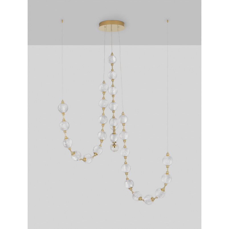 Lampa wisząca Jewels - Złote kule, LED | Decolab24