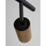 Lampa sufitowa Ango Shape IV | Czarno-złota, 4 reflektory