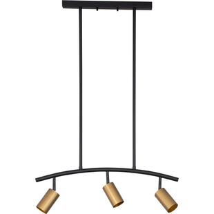 Lampa sufitowa z reflektorkami Ango Shape III 72,2cm czarno-złota