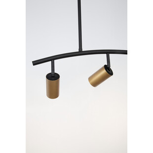 Lampa sufitowa Ango Shape III | Czarno-złota, 3 reflektory