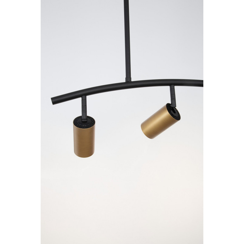 Lampa sufitowa Ango Shape III | Czarno-złota, 3 reflektory