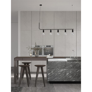 Lampa wisząca "żarówki" czarna Denno V - Decolab24