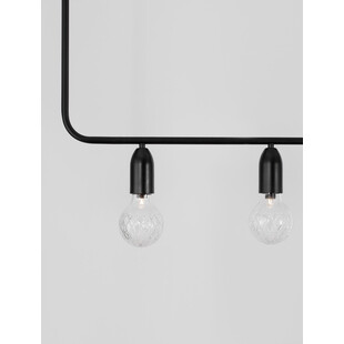 Lampa wisząca "żarówki" czarna Denno V - Decolab24