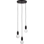 Lampa wiszące "żarówki" na kablu Denno III 30cm czarna
