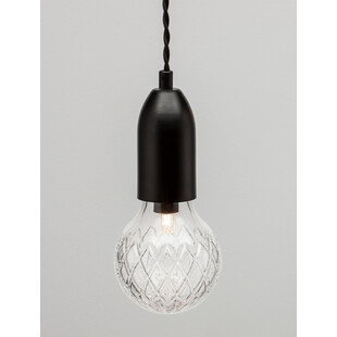 Lampa wiszące "żarówki" na kablu Denno III 30cm czarna