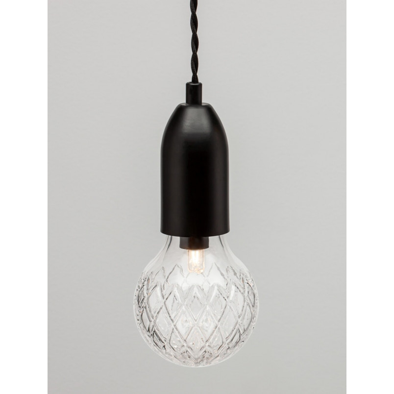 Lampa wiszące "żarówki" na kablu Denno III 30cm czarna