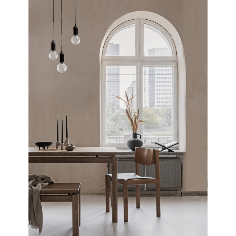 Lampa wiszące "żarówki" na kablu Denno III 30cm czarna