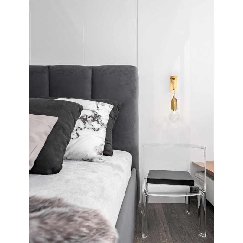 Kinkiet wiszący glamour Denno mosiężny - Decolab24