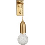 Kinkiet wiszący glamour Denno mosiężny - Decolab24