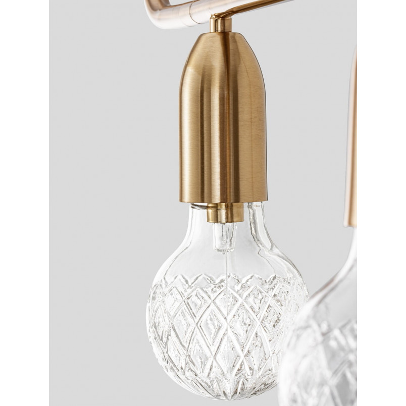 Lampa wisząca mosiężna Denno V - Elegancki design | Decolab24