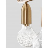Lampa wisząca mosiężna Denno V - Elegancki design | Decolab24