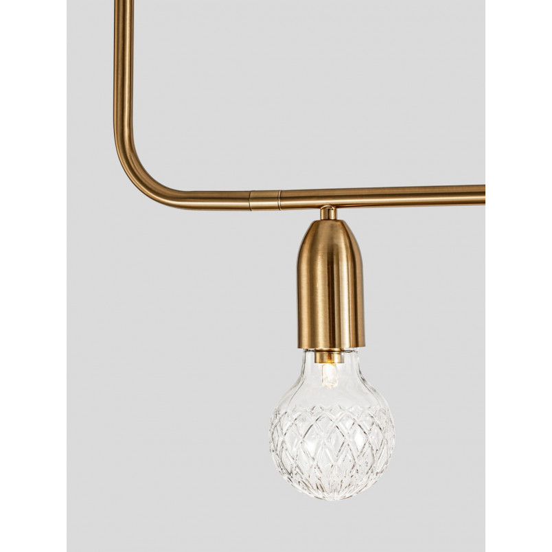 Lampa wisząca mosiężna Denno V - Elegancki design | Decolab24