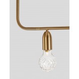 Lampa wisząca mosiężna Denno V - Elegancki design | Decolab24