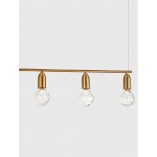 Lampa wisząca mosiężna Denno V - Elegancki design | Decolab24