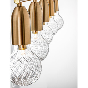 Lampa wisząca mosiężna Denno V - Elegancki design | Decolab24